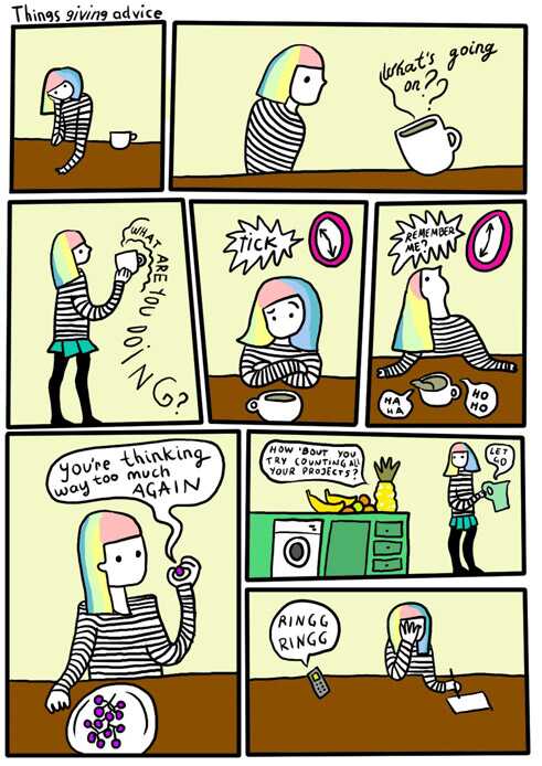 Kurze autobiografische Comics von Sabines Blog njau.tumblr.com