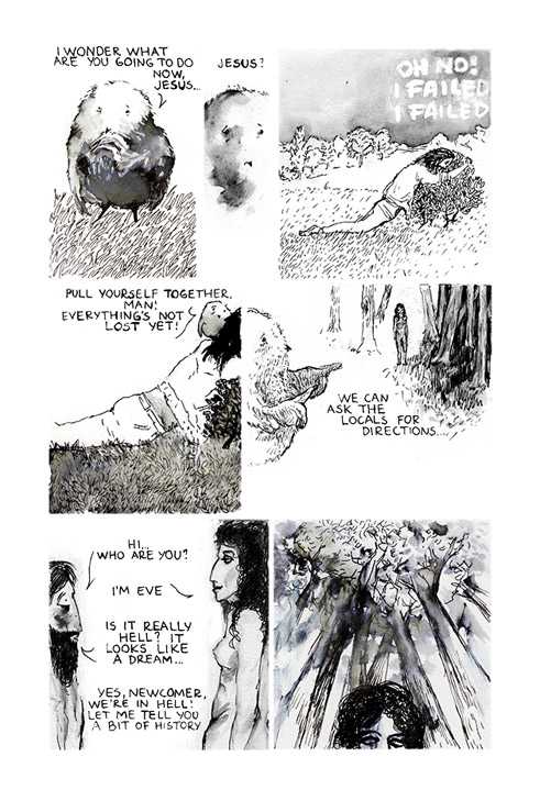 Auszug aus dem Comic „Stairway to Hell“
