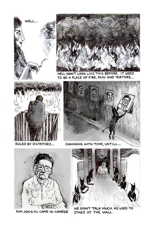 Auszug aus dem Comic „Stairway to Hell“