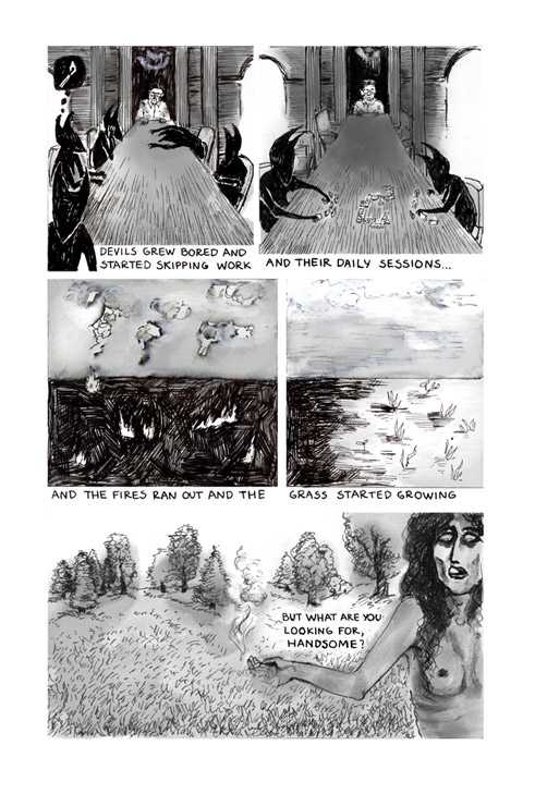 Auszug aus dem Comic „Stairway to Hell“