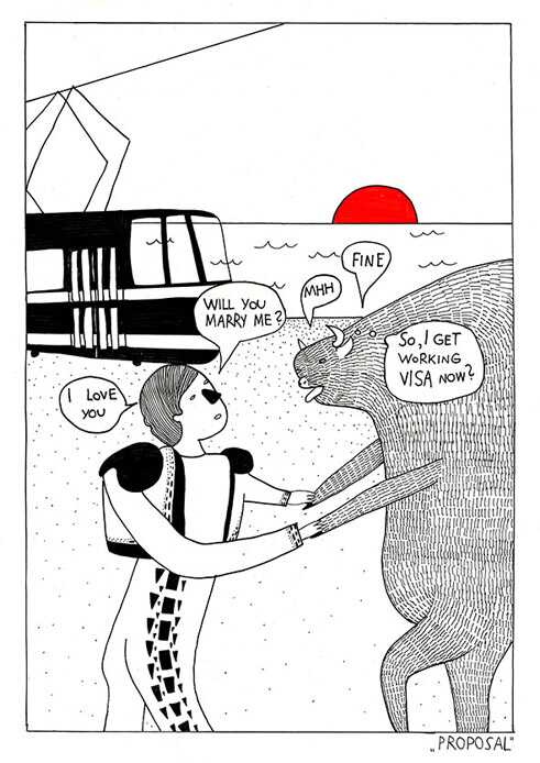 Comic „The Marriage of a Bull and a Bullfighter”