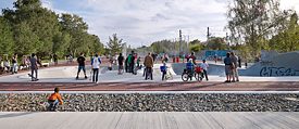 Beispiel für gestaltendes Bürgerengagement im öffentlichen Raum: Der Park am Gleisdreieck in Berlin.