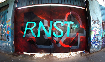 Artista: RNST, barrio Yungay, 2014.
