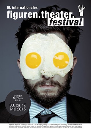 The poster of the 19th International Puppet Theatre Festival in Erlangen, Nuremberg and Fürth