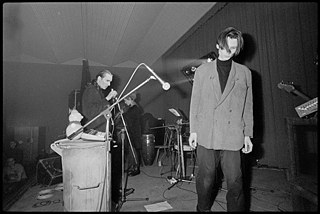 Ronald Lippok, Charlotta Jansen, Robert Lippok; Youth club Gerard Phillipe, Berlin 1988