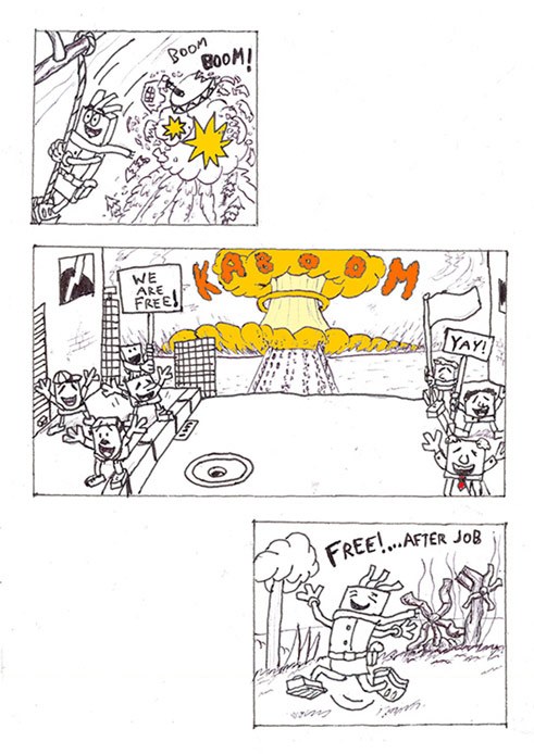 Comics vom Workshop mit Thomas Wellmann