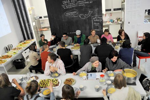 Junge Kunstschaffende der Kunstkolonie Nidden