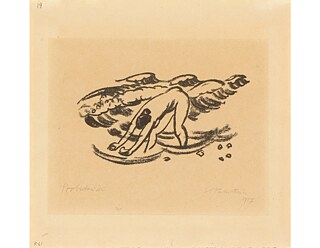 Max Pechstein (Deutschland, 1881-1955),„Badende“, 1917, Lithographie