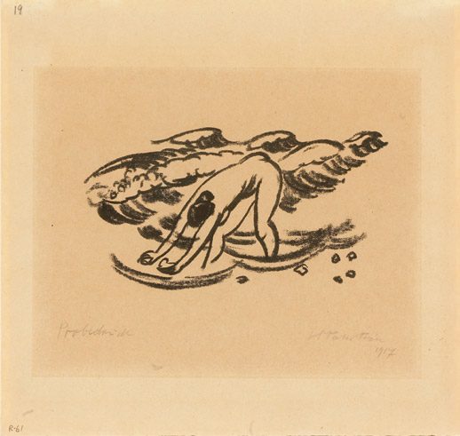 Max Pechstein (Deutschland, 1881-1955),„Badende“, 1917, Lithographie