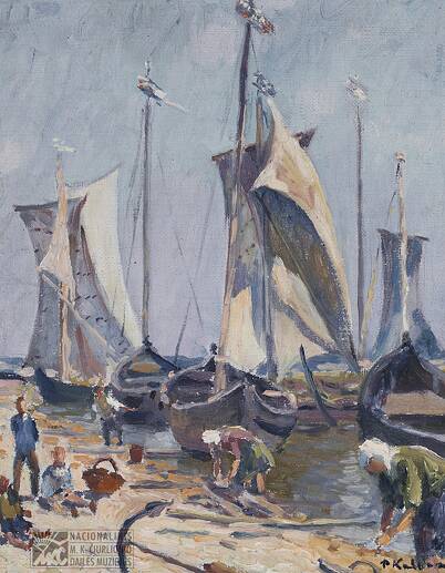Petras Kalpokas (1880–1945) Etüde aus Nidden, 1926