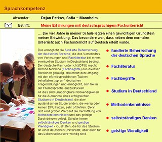 Erfahrungen mit deutsch- sprachigem Fachunterricht