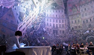 Imposante Kulisse: Eine Lesung während der Leipziger Buchmesse.