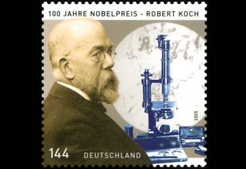 Der Arzt Robert Koch entdeckt 1882 den Erreger der Tuberkulose