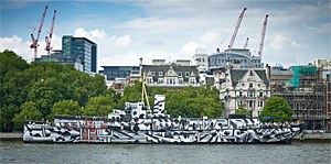 Dazzle-Ship, Tobias Rehberger © Photo: Stephen White  Dazzle-Ship, Tobias Rehberger