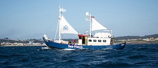 Die „Sea-Watch“ unterwegs