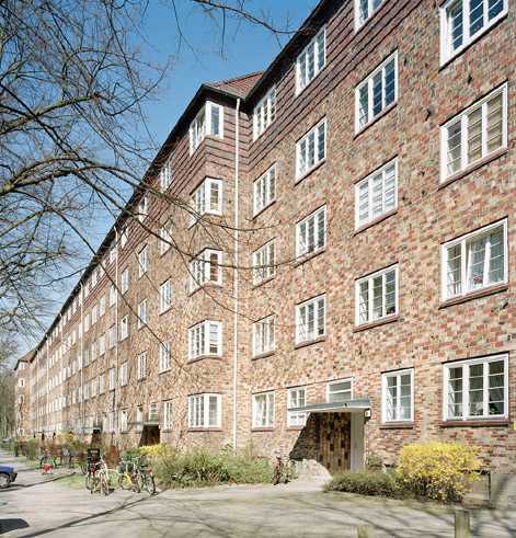 Wohnquartier Bunsenstraße, Helmholzstraße  Gustav Oelsner und E. Schröder, 1927