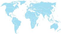 PASCH Mapa do mundo