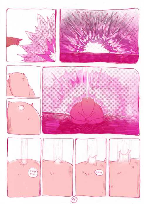 Fragment aus dem Comic „Mr. Pinkman“ (Hr. Pinkmann)