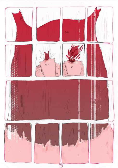 Fragment aus dem Comic „Mr. Pinkman“ (Hr. Pinkmann)