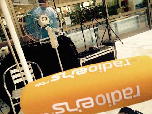 Mobiles Sendestudio von Radio Eins