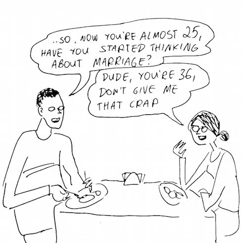 Comic „Getting old with grace”