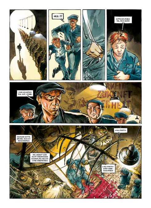 Ausschnitt aus „Berlinoir” von Reinhard Kleist (Illustrationen) und Tobias O. Meißner (Text) © Carlsen Verlag 2014