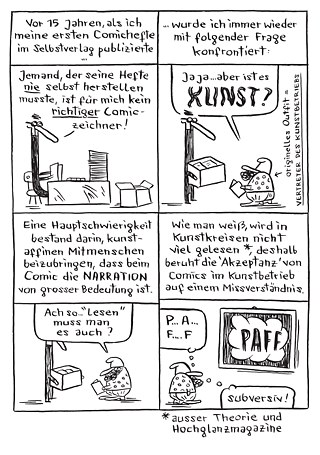 Ausschnitt aus „Franz Kafkas Nonstop Lachmaschine” von Nicolas Mahler © Reprodukt 2014