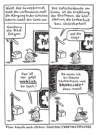 Ausschnitt aus „Franz Kafkas Nonstop Lachmaschine” von Nicolas Mahler © Reprodukt 2014