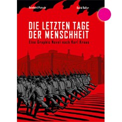 Cover Die letzten Tage der Menschheit mit Markierung