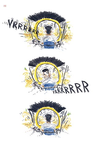 Ausschnitt aus „Making Friends in Bangalore” von Sebastian Lörscher © Edition Büchergilde 2014