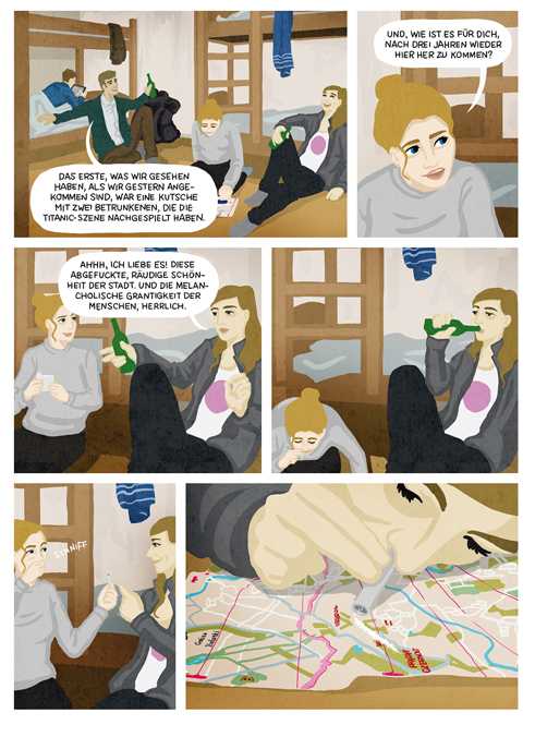 Ausschnitt aus „The Right Here Right Now Thing” von Paulina Stulin © Jaja Verlag 2014