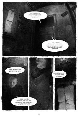 Ausschnitt aus „Vasmers Bruder” von Peer Meter (Text) und David von Bassewitz (Illustrationen) © Carlsen Verlag 2014