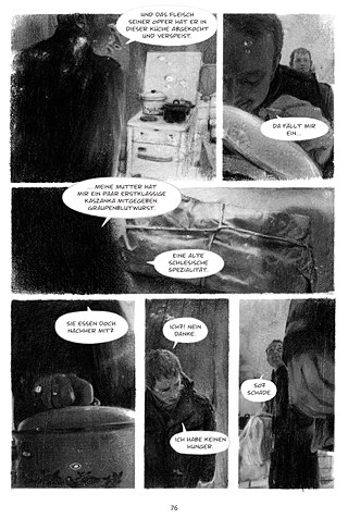 Ausschnitt aus „Vasmers Bruder” von Peer Meter (Text) und David von Bassewitz (Illustrationen) © Carlsen Verlag 2014