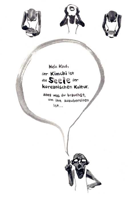 Ausschnitt aus „Vergiss nicht das Salz auszuwaschen” von Sohyun Jung © Mairisch Verlag 2014