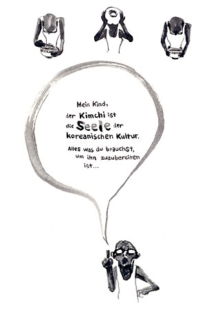 Ausschnitt aus „Vergiss nicht das Salz auszuwaschen” von Sohyun Jung © Mairisch Verlag 2014