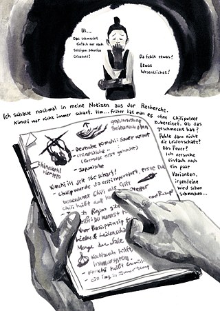 Ausschnitt aus „Vergiss nicht das Salz auszuwaschen” von Sohyun Jung © Mairisch Verlag 2014