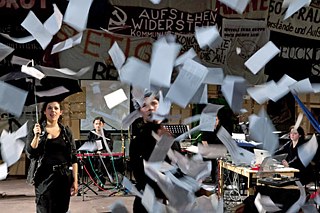 Werk X:„Proletenpassion 2015 ff.“ by the Austrian director Christine Eder and the musician Gustav