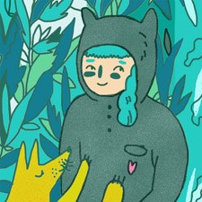 Selbstporträt der Künstlerin