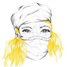 Selbstporträt der Künstlerin 