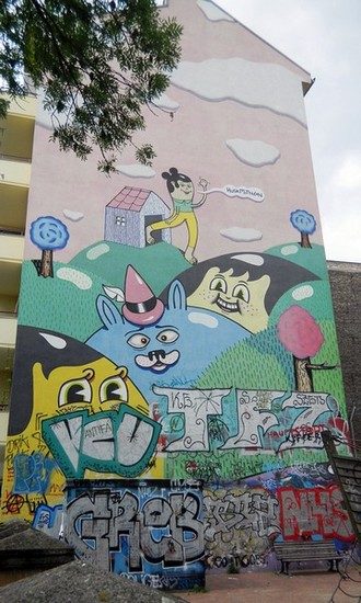 Totale, wie in einem Bilderbuch mit Bombings