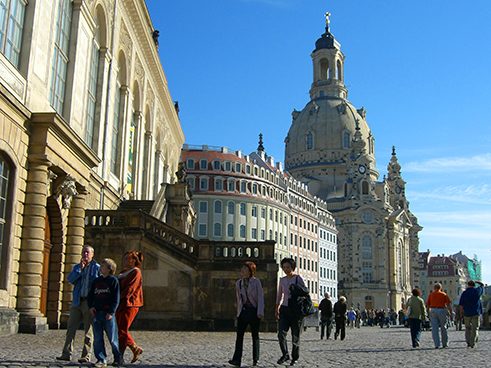 Frauenkirche sulla piazza Neumarkt