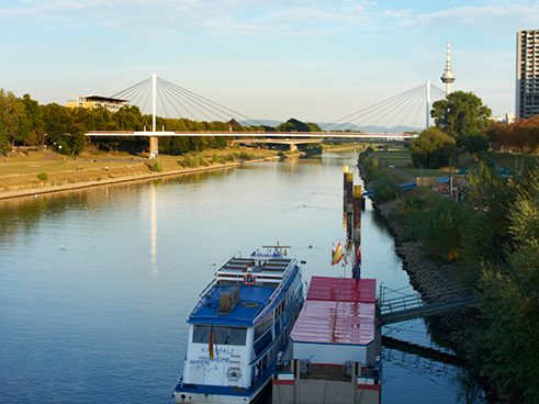 Bateaux sur la rivière Neckar