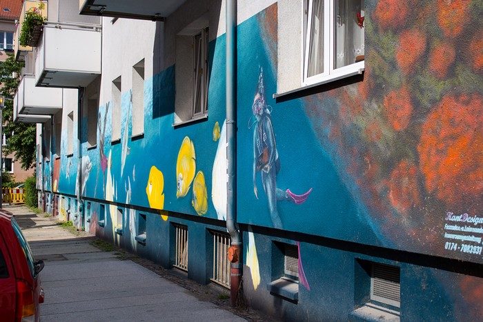 Brandvorwerkstraße: bunte Fische
