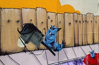 Wilhelm-Leuschner-Platz: bunte Tierwelt am Bauzaun