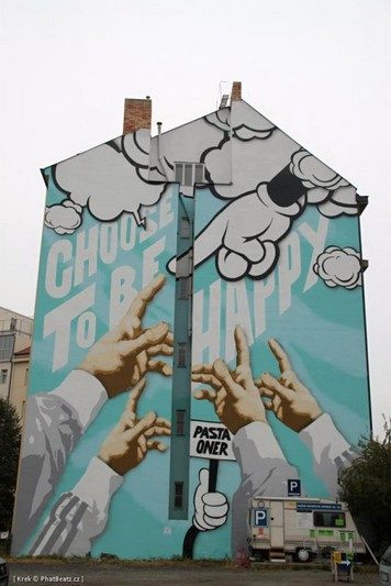 Pasta Oners Kunstwerk an der Metrostation Dejvická ©