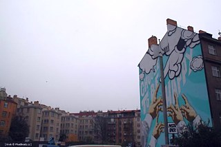 Pasta Oners Kunstwerk an der Metrostation Dejvická