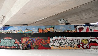 Legální plochy v průtokovém kanále záplavové vody