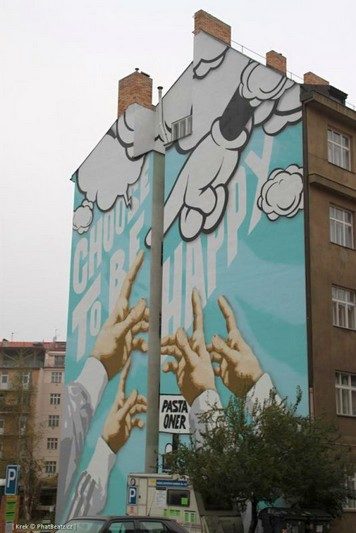 Pasta Oners Kunstwerk an der Metrostation Dejvická 