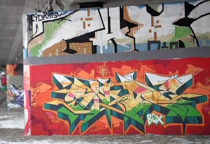 Legální plochy v průtokovém kanále záplavové vody