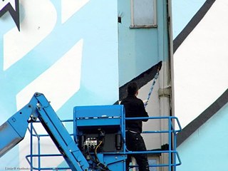 Pasta Oners Kunstwerk an der Metrostation Dejvická